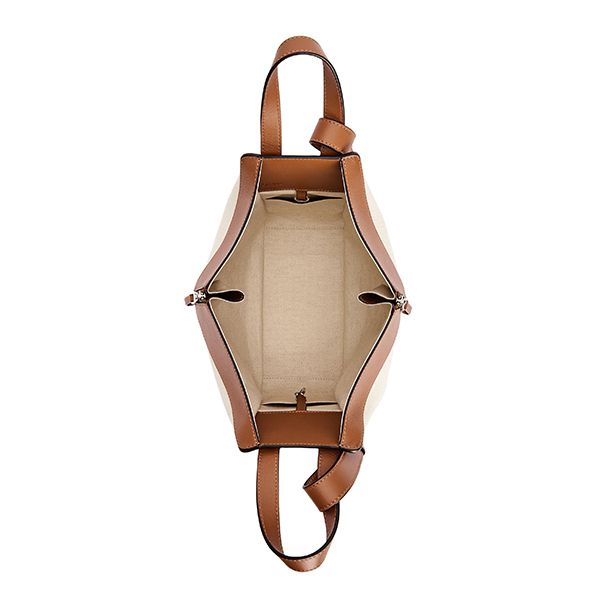 【ロエベ】新作◇smallハンモック 偽物 キャンバス&カーフ A538S35X27